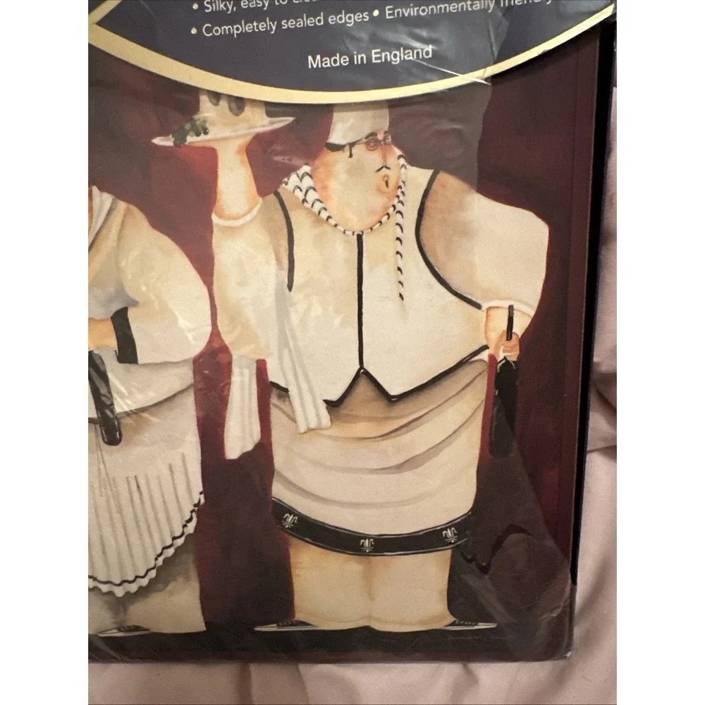 set of four Pimpernel placemats featuring a stylized 